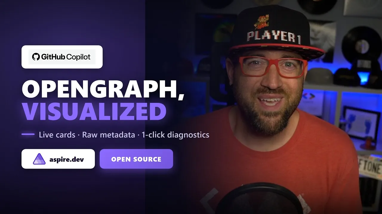 David Pine introduces OpenGraph, Visualized: a GitHub Copilot canvas that turns link-preview debugging into an in-app workflow.
