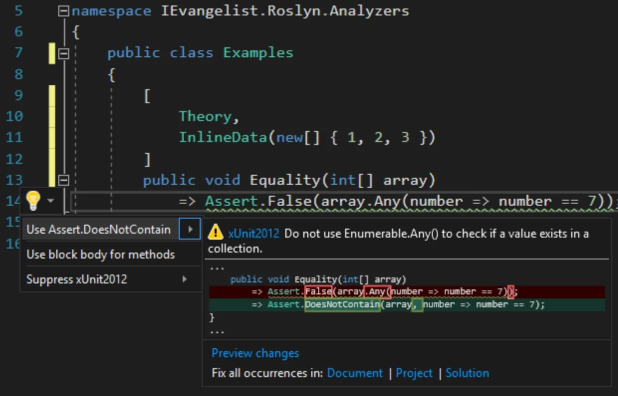Use Does Not Contain